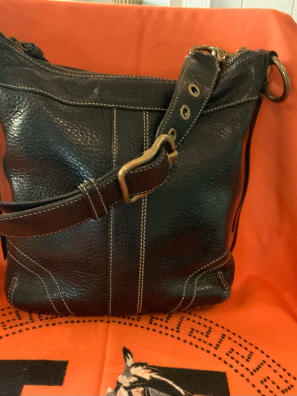 Coach Black-vintage Bleeker purse